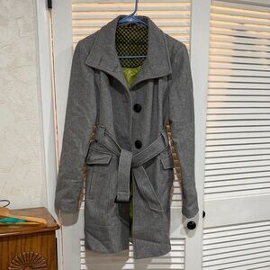 Steve Madden Gray Belted Trench Coat